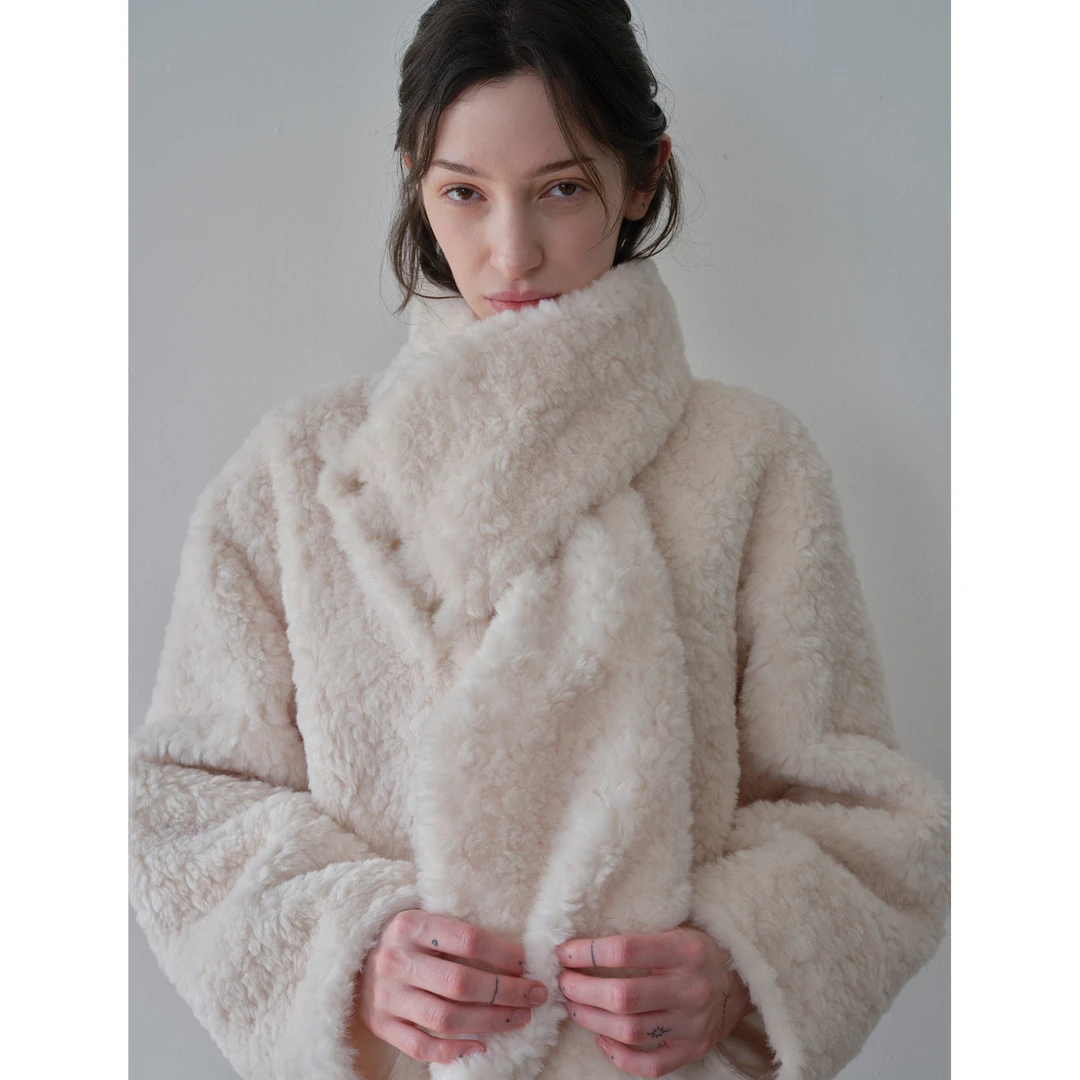 DKZ【12/20 20:00上新】皮毛一体围巾外套