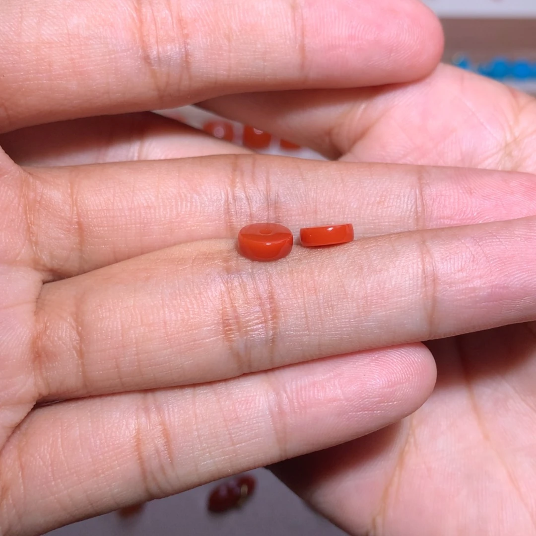 A***周未镶嵌隔片7×2.5南红玛瑙微微纹