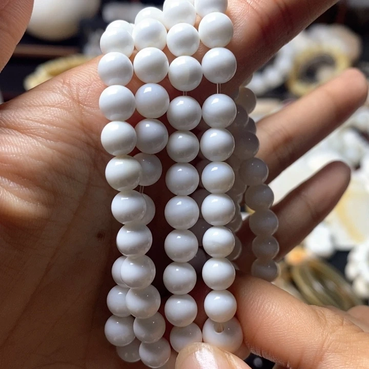 手串/手链贝壳直播间0.6白色多圈