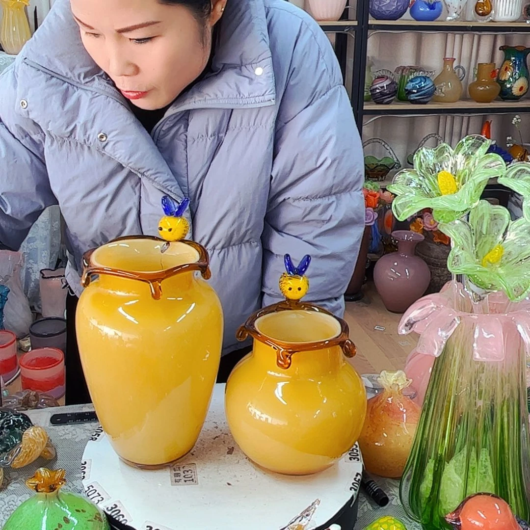 一套蜜蜂瓶福利家悦琉璃工艺品