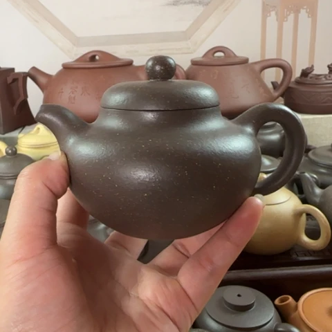 茶壶紫砂梨皮天青200cc