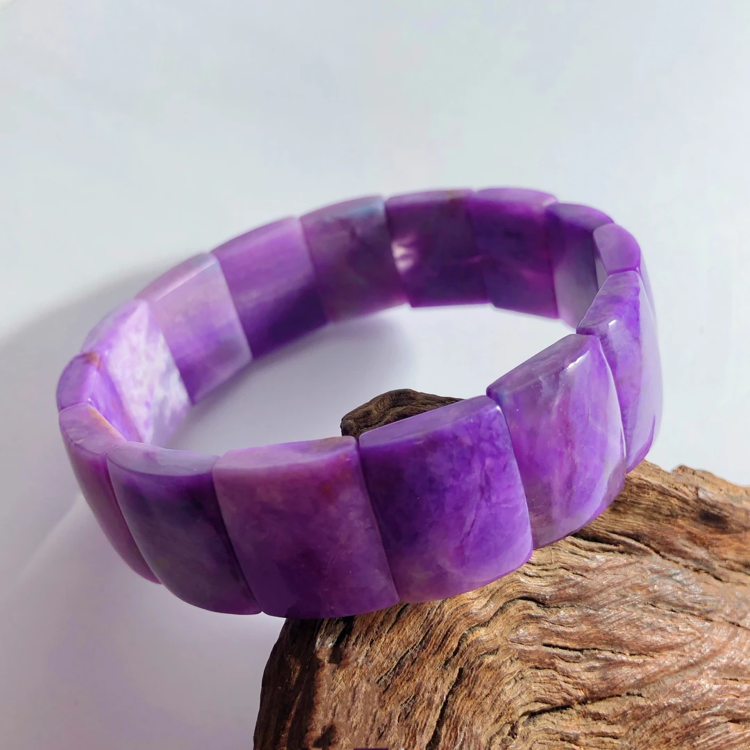 【圣芭黎】天然舒俱来手牌牙牌帝王樱花紫玉化16+/D1435多样性发