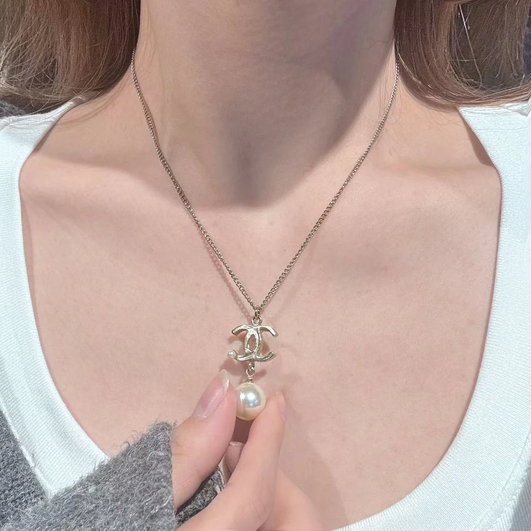 95新 Chanel/香奈儿 14b 双c珍珠项链 11603708