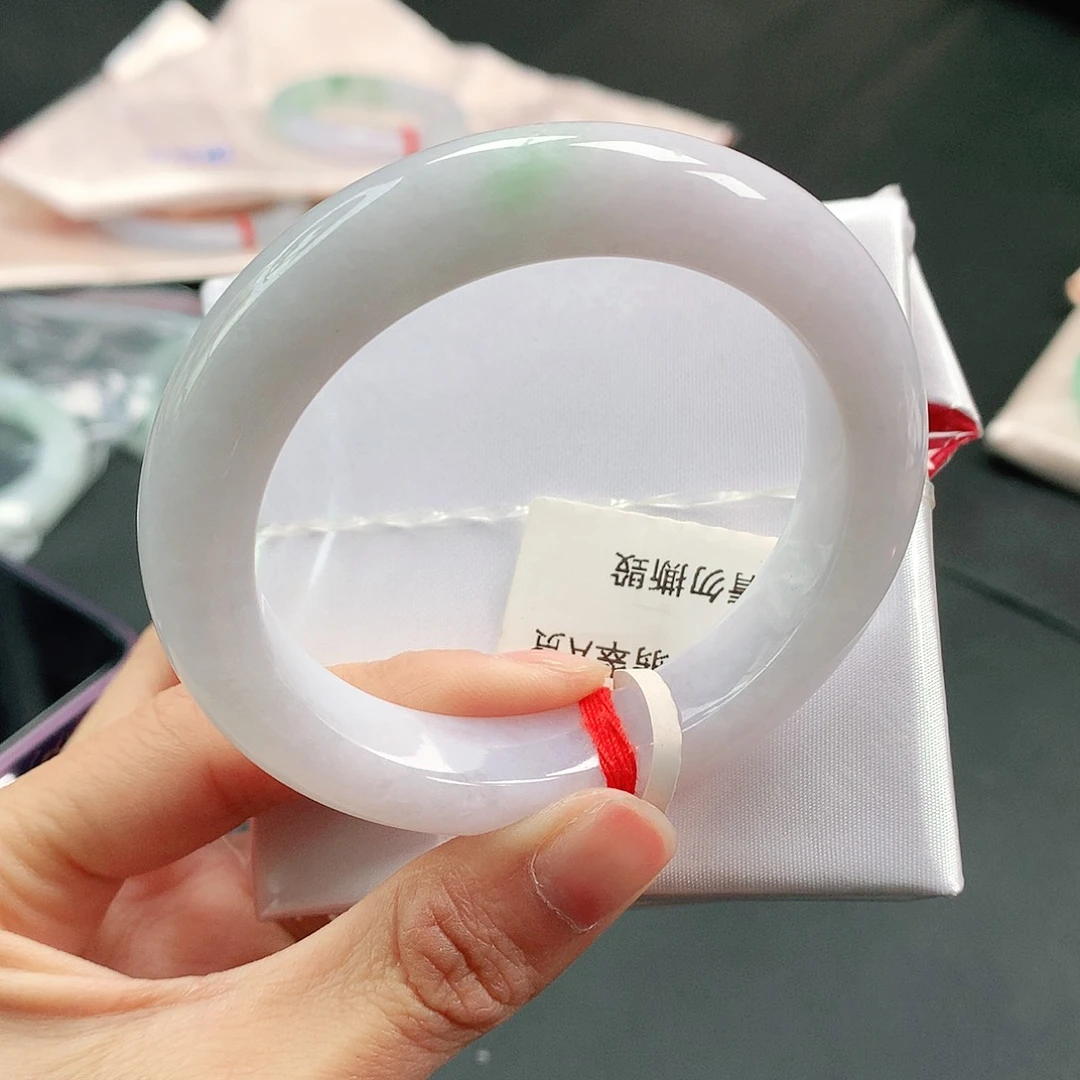 翡翠手镯未镶嵌天然翡翠手镯53