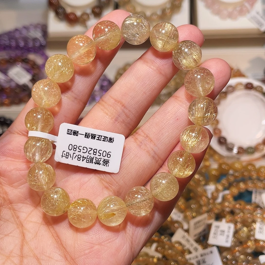 未镶嵌手串发晶烟花金发11m