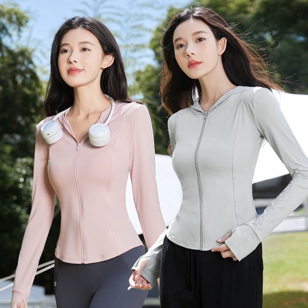 瑜伽防晒衣女外穿UPF50+防紫外线外套夏季透气2025新款防晒服女款
