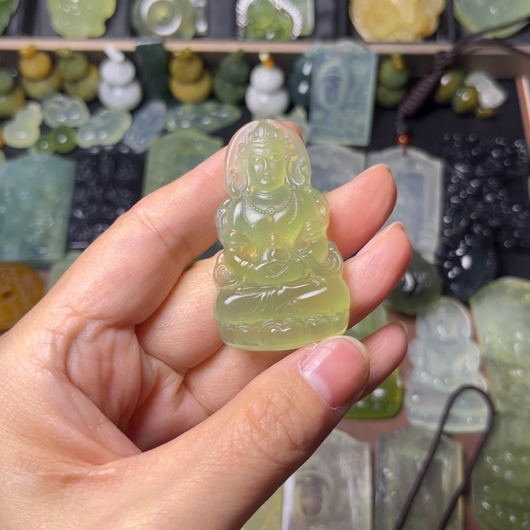 蛇纹石玉未镶嵌吊坠(不含链)