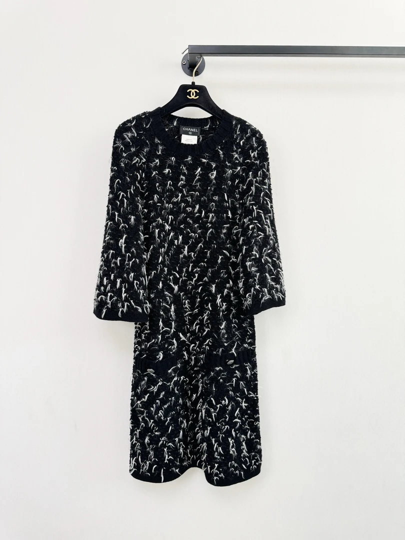 99新 Chanel/香奈儿 毛衣裙 正品 34码 专柜3万多
