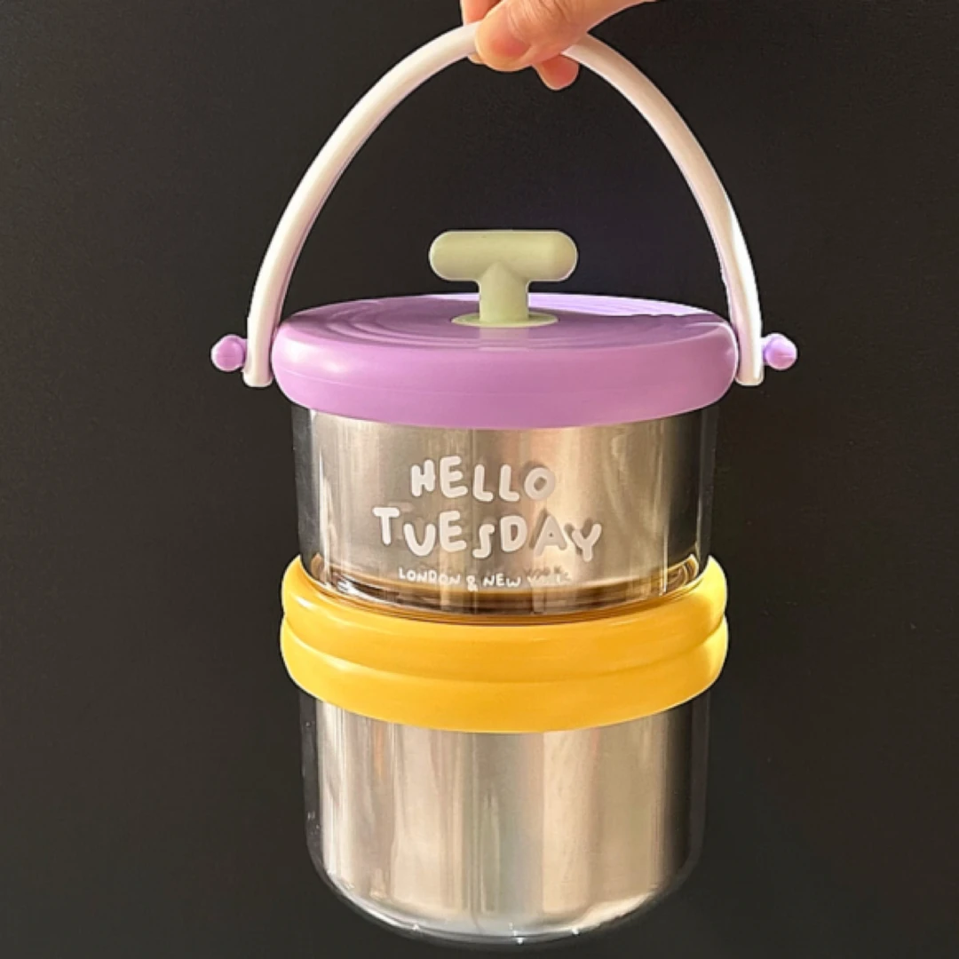 MOMO保温饭盒汤盒上班族保温桶小型汤盒汤杯粥杯汤壶便携早餐盒