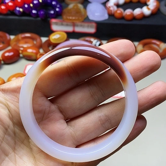 玛瑙/玉髓吊坠(不含链)未镶嵌l*心