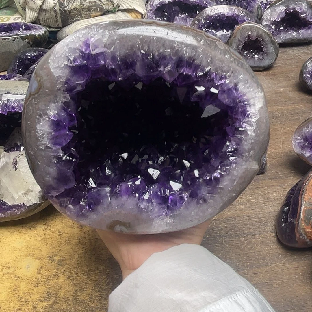 又***花未镶嵌大型摆件（非配饰）紫晶