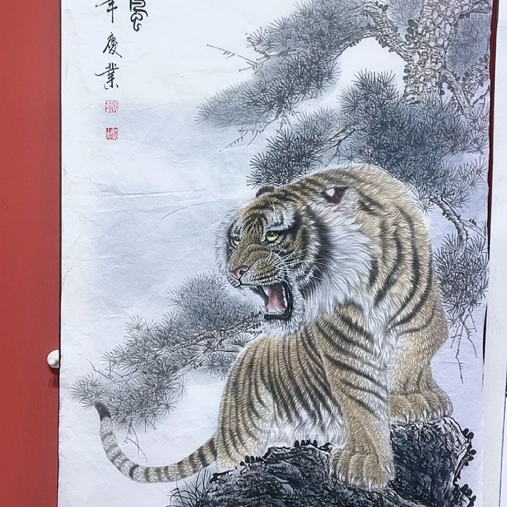 国画大**子赵庆业老师朵