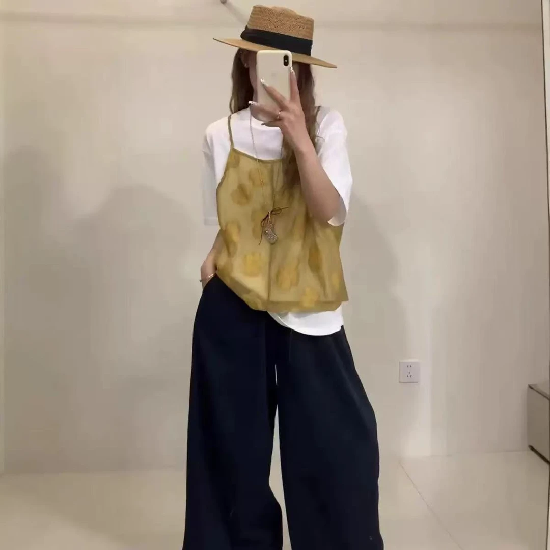 【jiujiu】假两件重工T恤