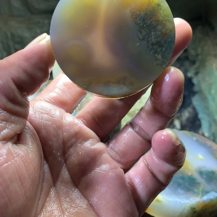 溪***缘定制玛瑙天然玛瑙平安扣
