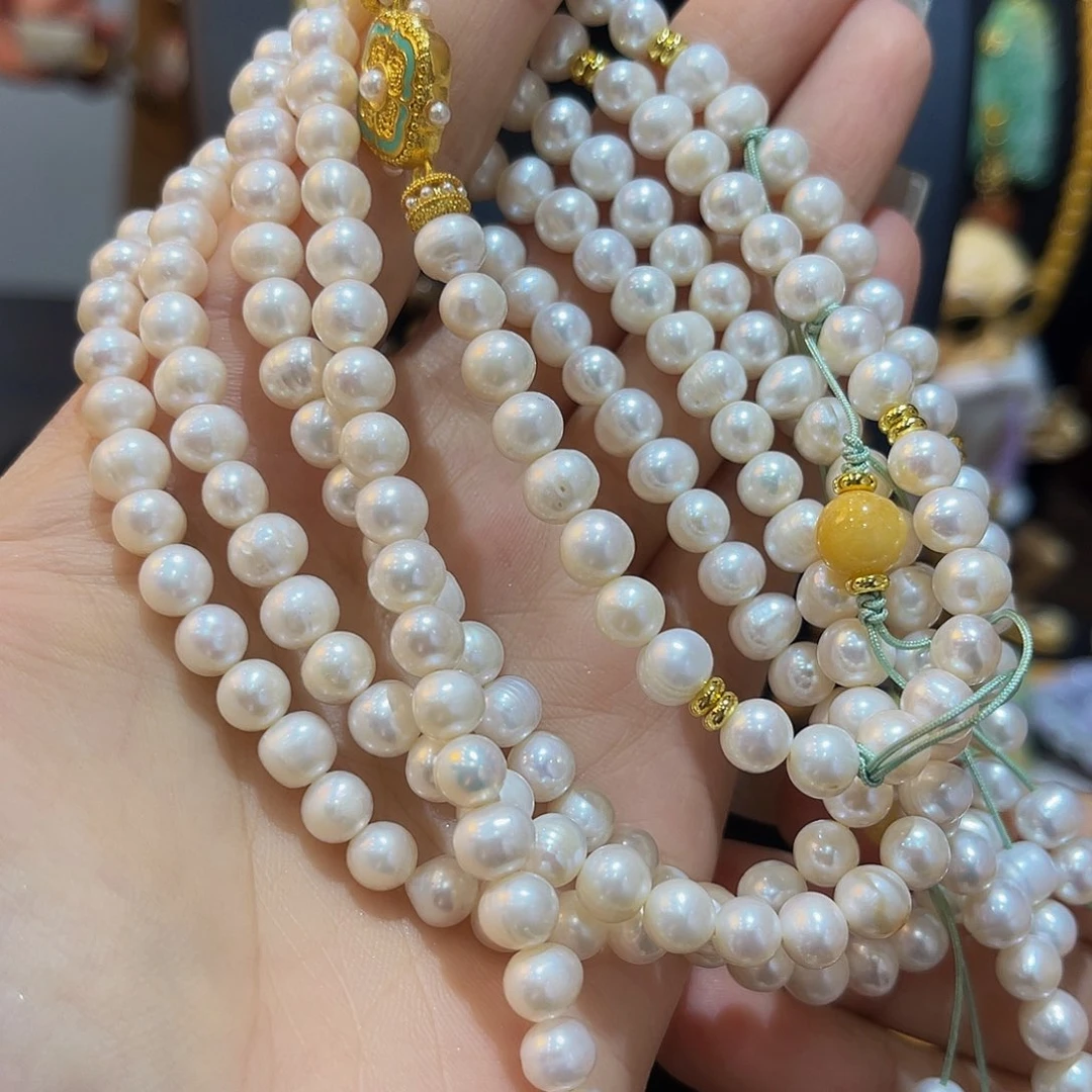 淡水珍珠未镶嵌项链斜挎