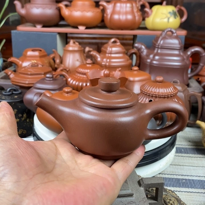 茶壶紫砂道洪壶150cc原矿老紫泥特价