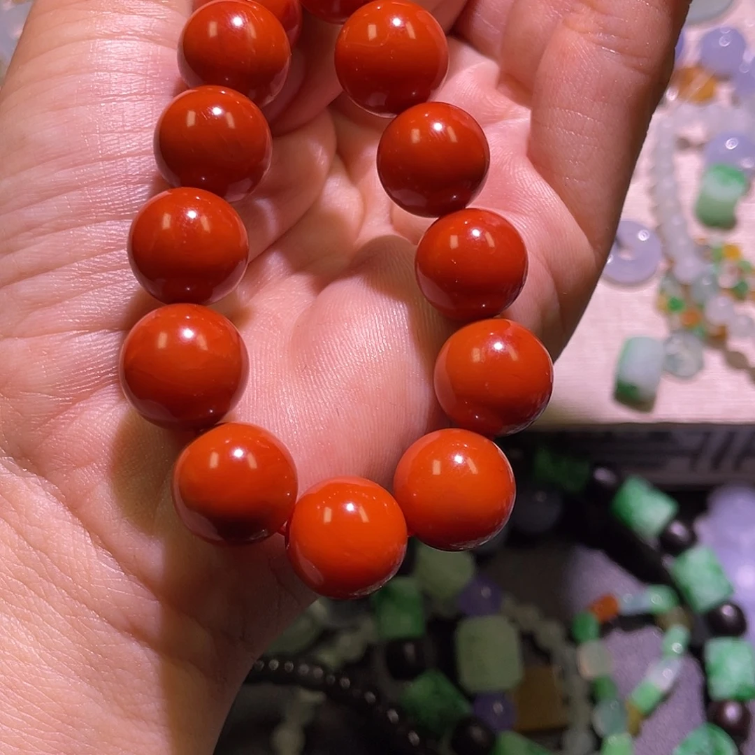 南红玛瑙合金手链手串