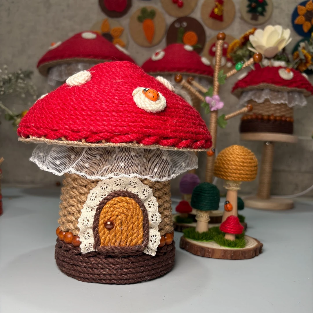 【小美好手编】定制成品 概不退换 麻绳手工div定制成品编织可爱