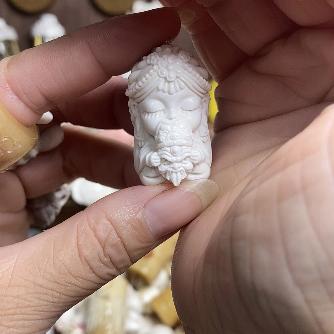 鹿骨把件15号扎基拉姆