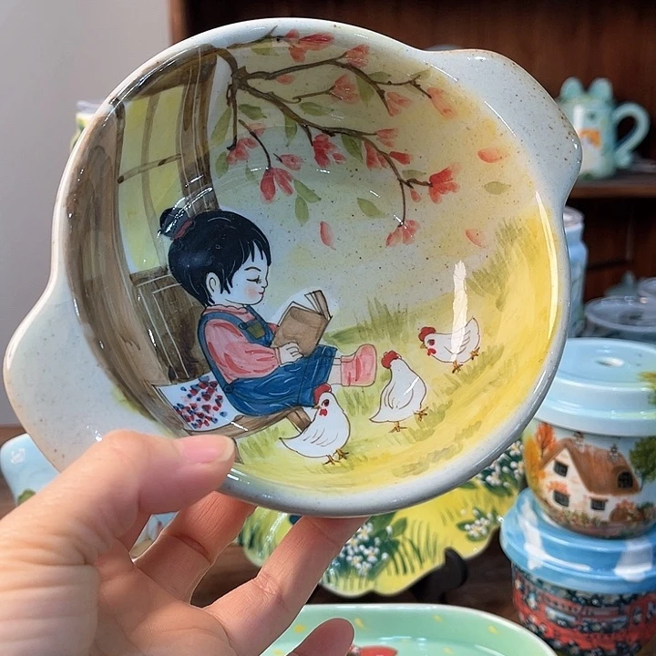 陶景德镇釉下手绘陶瓷