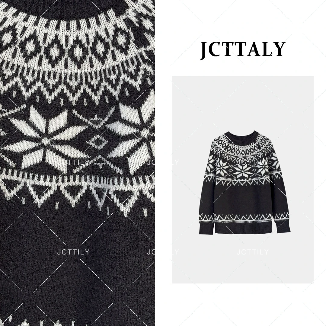 【Linda】【8】冬季气质加厚百搭圆领长袖针织上衣JC-A2890网红