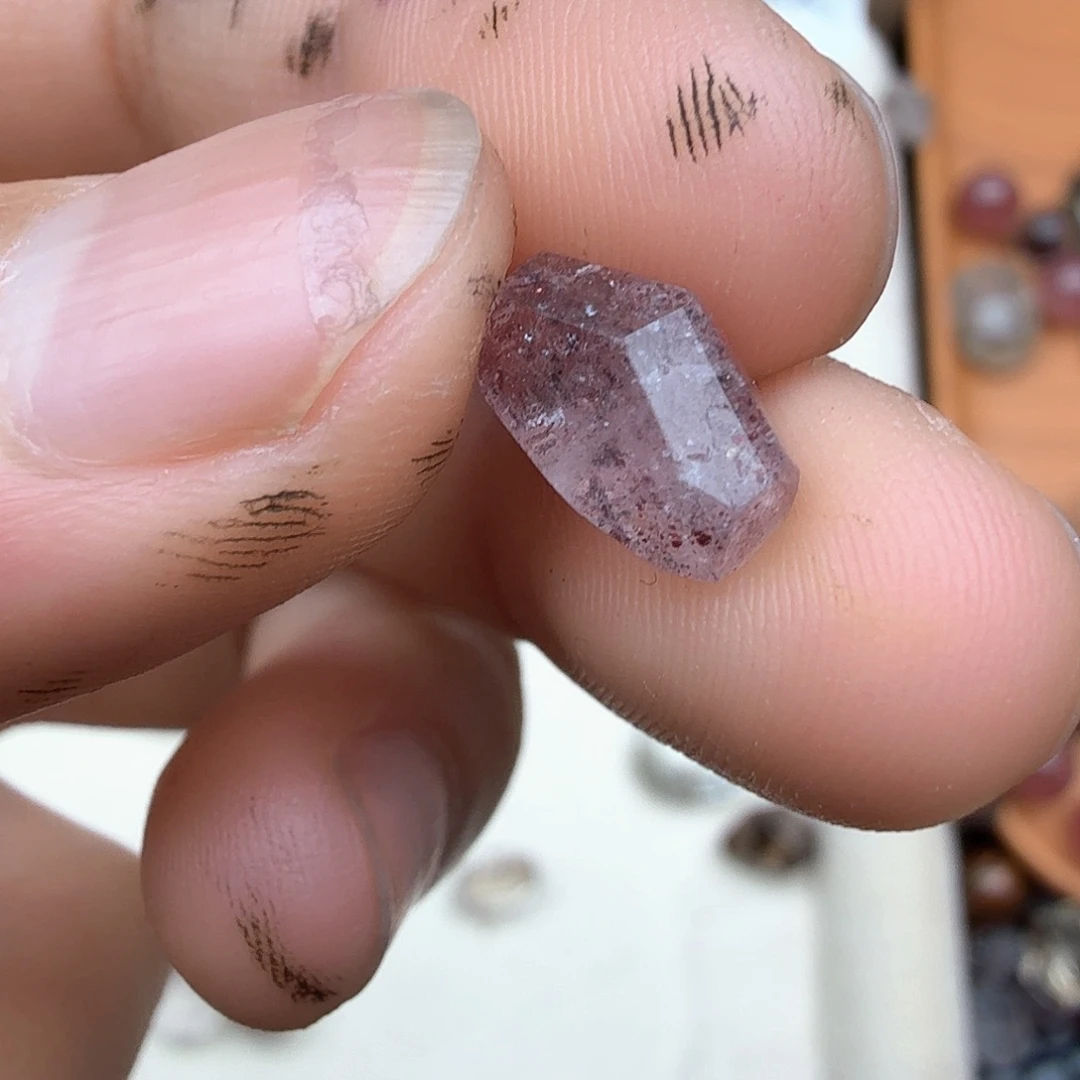 橙***子未镶嵌珠宝半成品紫晶