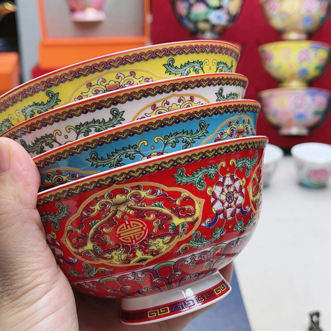 【闪购商品】珐琅4.5寸4个………………