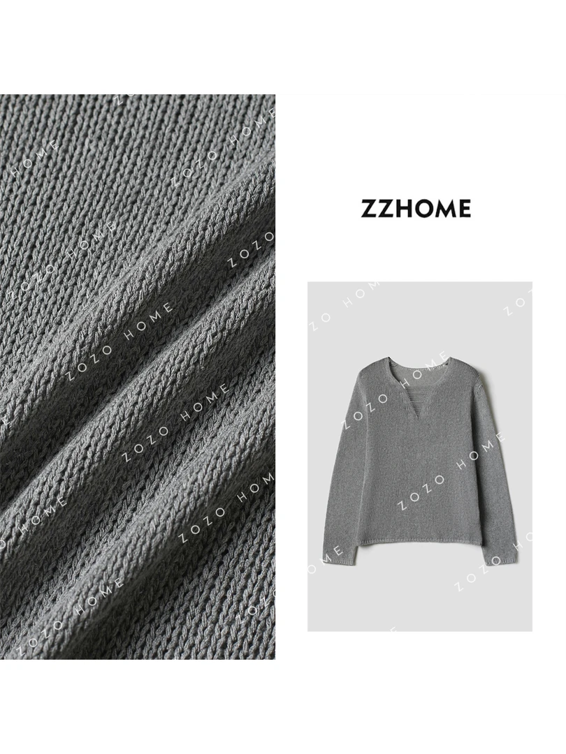 ZOZO HOME ｜“胶囊衣橱”系列亚·麻混纺V领干爽上衣q170557p