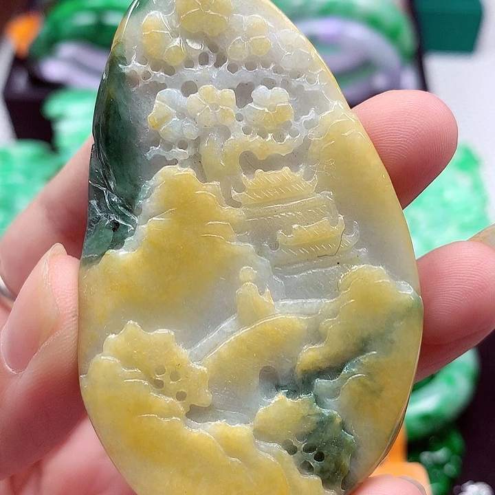 颈饰未镶嵌翡翠翡翠