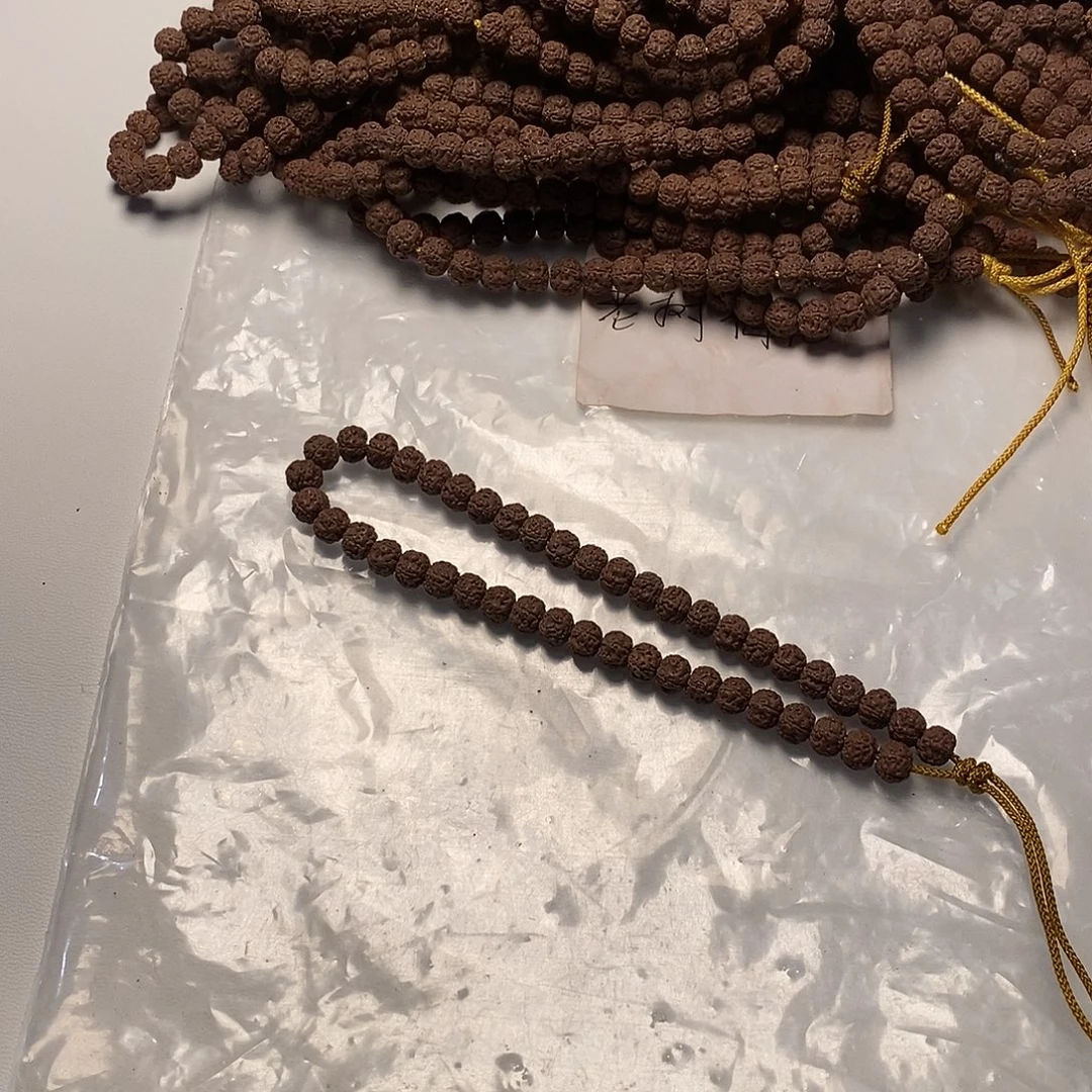 手串金刚菩提老树紫红皮梅花7-8mm手持