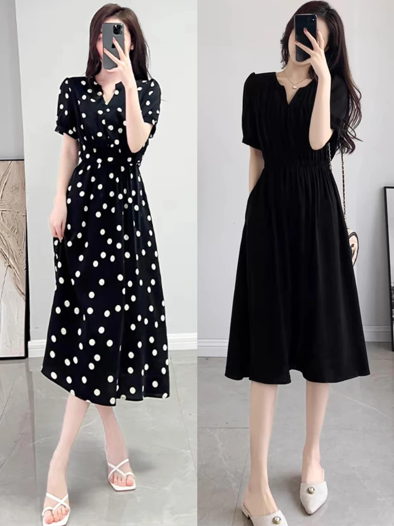 【杂款】显瘦气质时尚 休闲长款 无袖 长裙 百搭 宽松 韩版