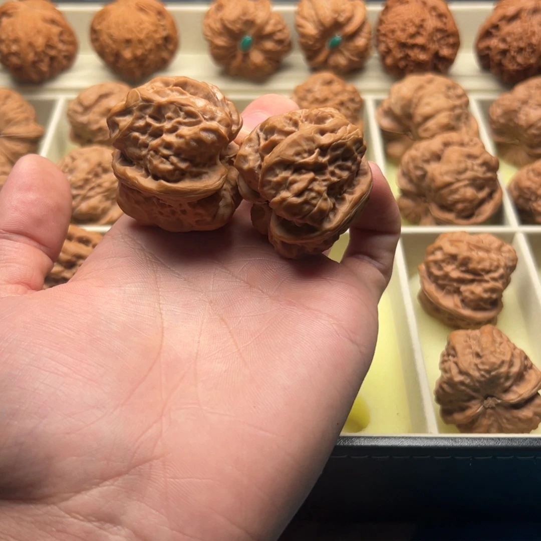 奔***河吊坠文玩核桃四开