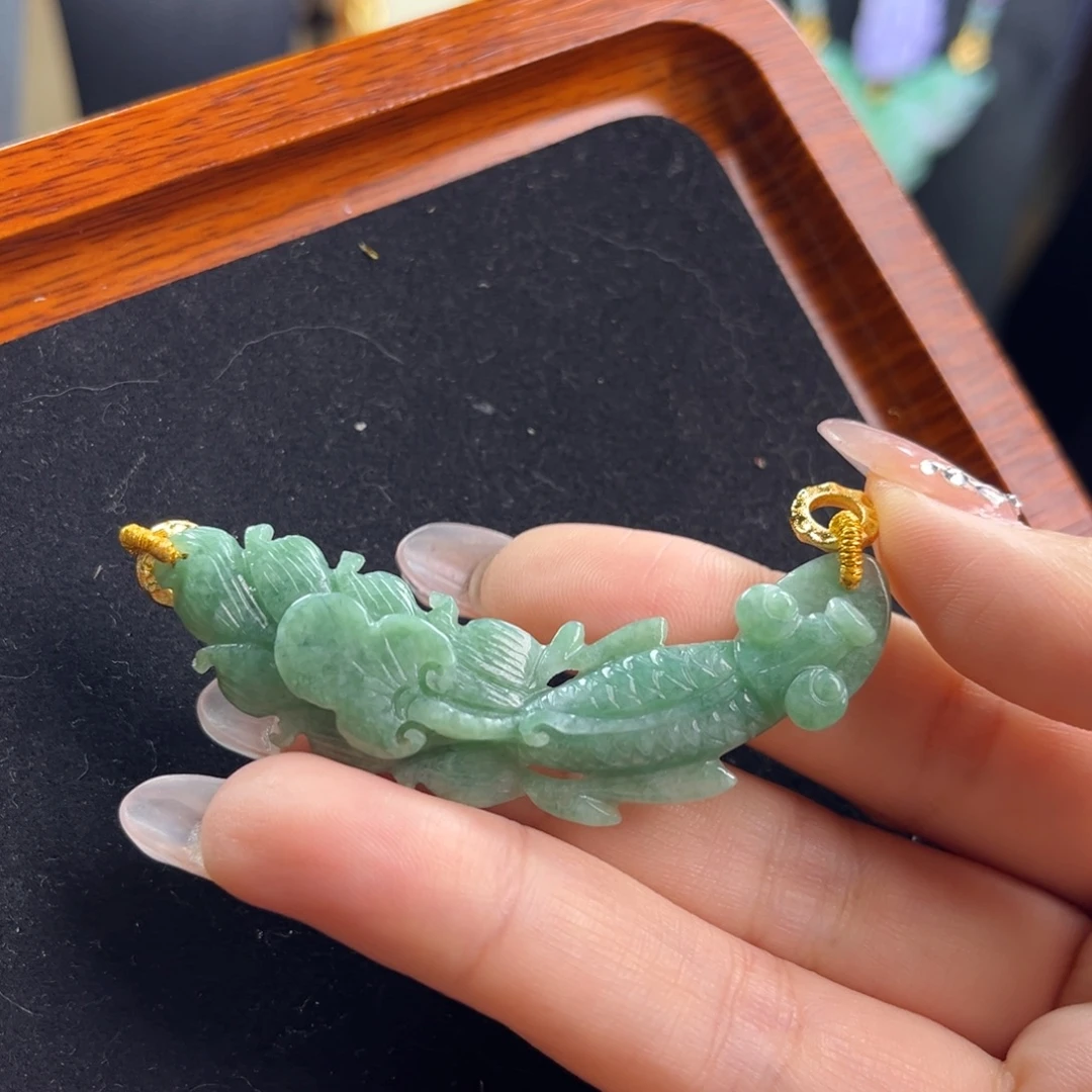 颈饰未镶嵌翡翠锦鲤