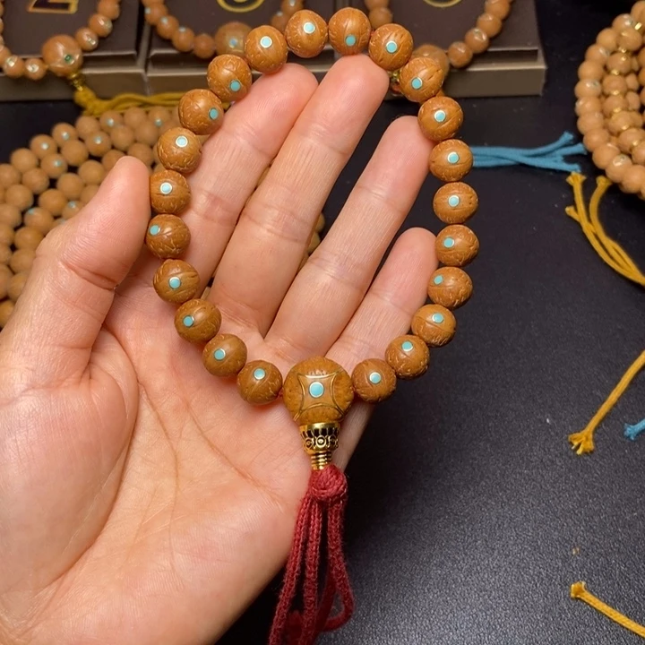 凤眼菩提手串11小加凤眼菩提手串打好底的