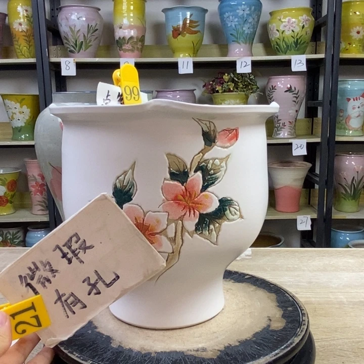 景德镇高温陶瓷花盆