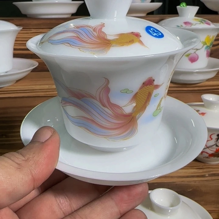 孤品福利冰种三才盖碗