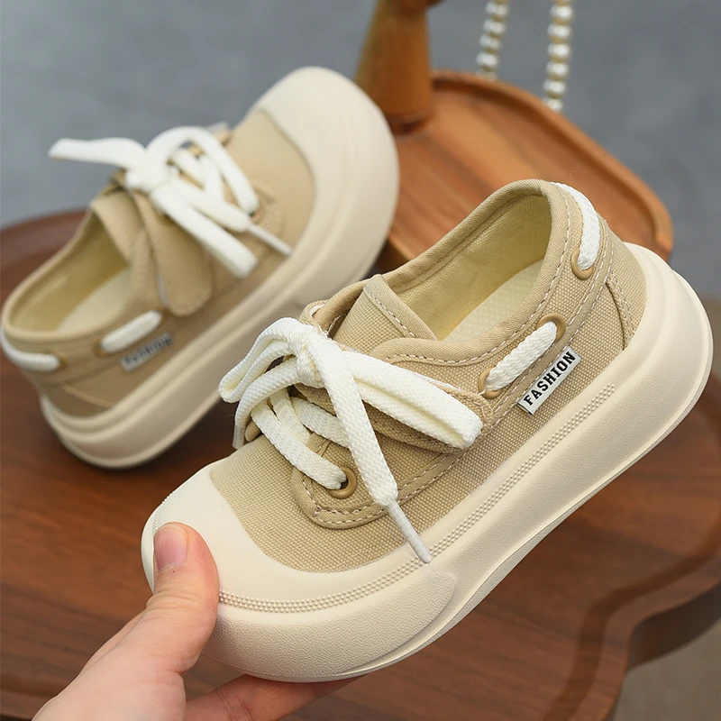 儿童帆布鞋2025春秋新款女童低帮板鞋小女孩鞋子室内鞋单鞋宝宝鞋