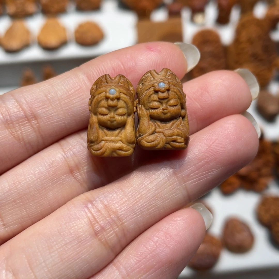 【闪购商品】檀香木吊坠小吊坠奶香微瑕