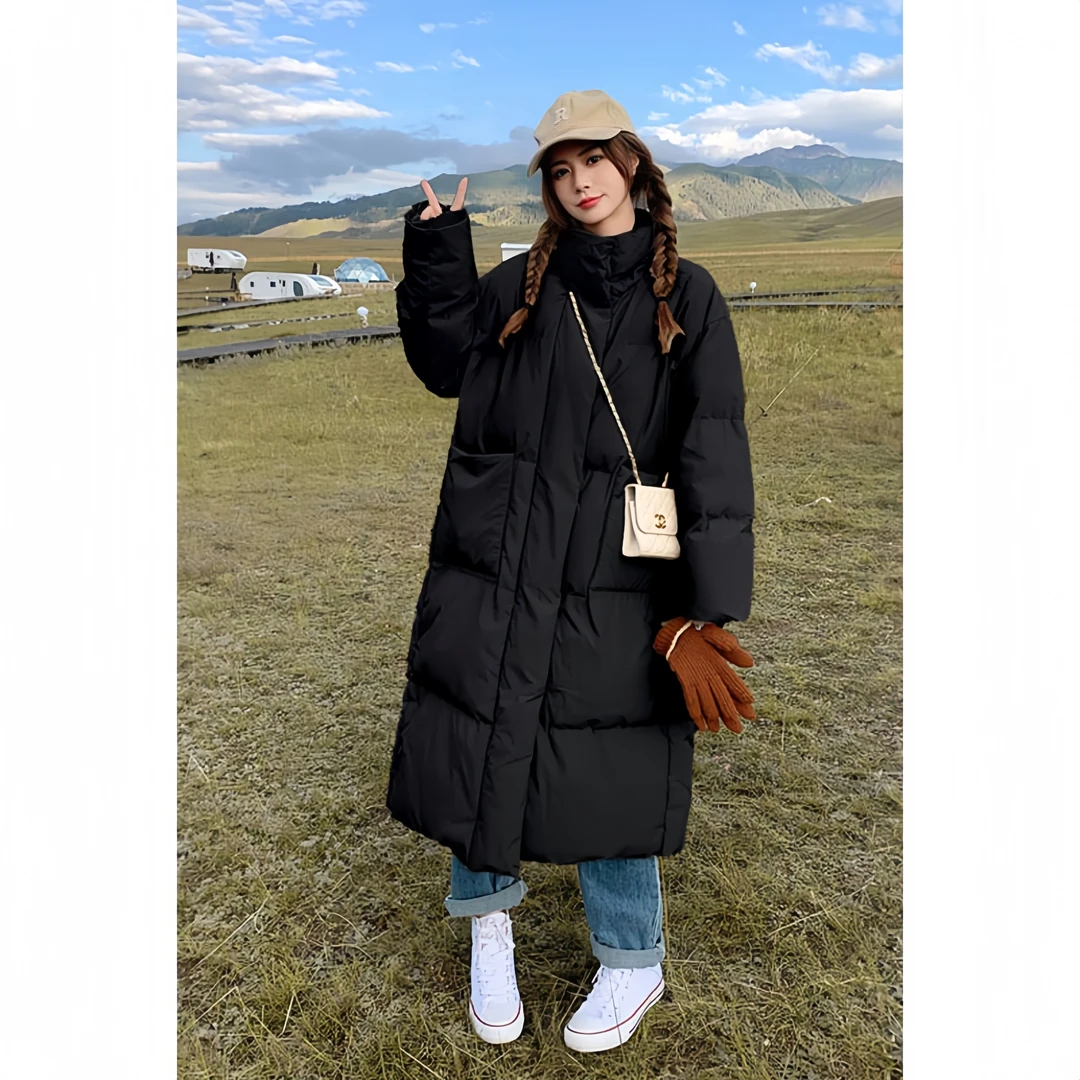 2025新款棉服女冬季中长款宽松情侣棉衣百搭韩版加厚保暖棉袄外套