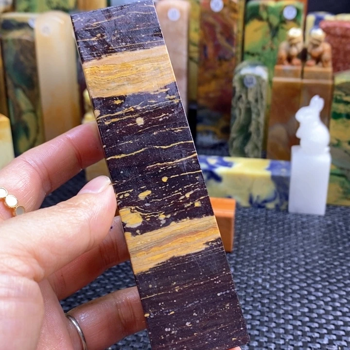 印度石蜡***人青田石印章石