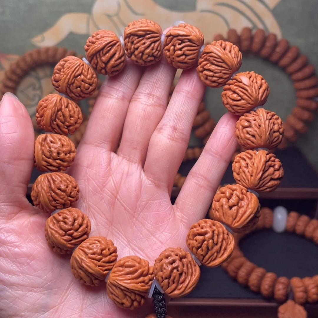 桃核手串19刺龙纹