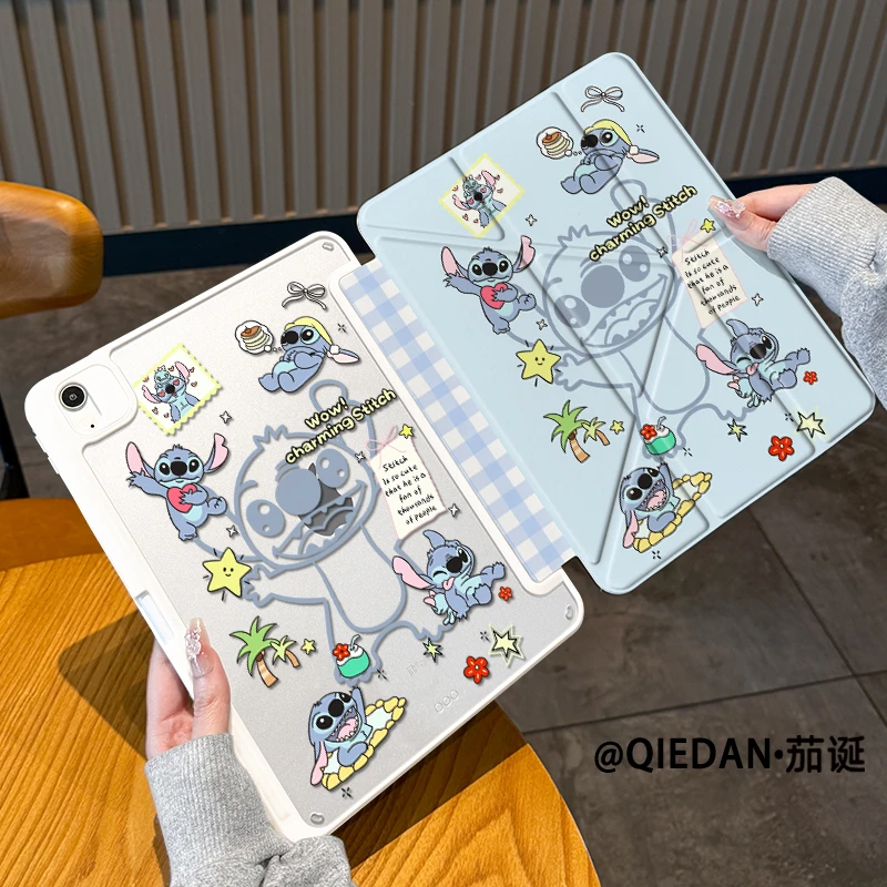 【3+Y型亚克力】史迪仔适用华为小米苹果ipad11air7平板保护套硬平