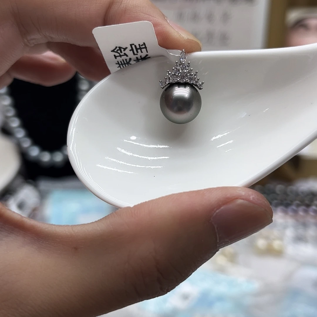 颈饰银S925镶嵌海水珍珠