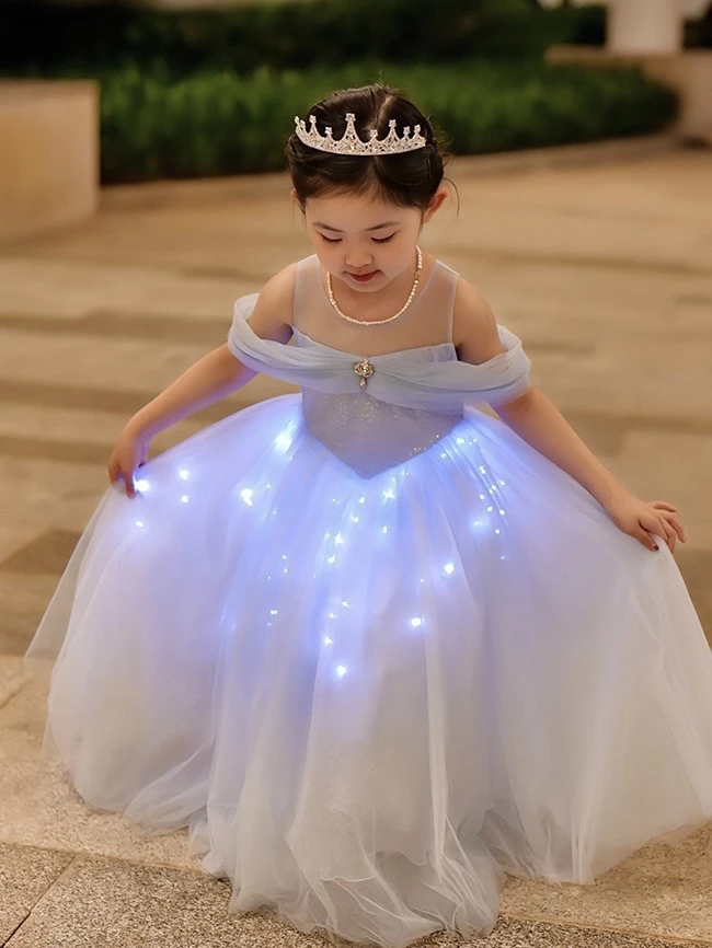 SENYUKIDS超软纱！森屿高定小艾莎纱裙女童蓬蓬纱儿童礼服裙