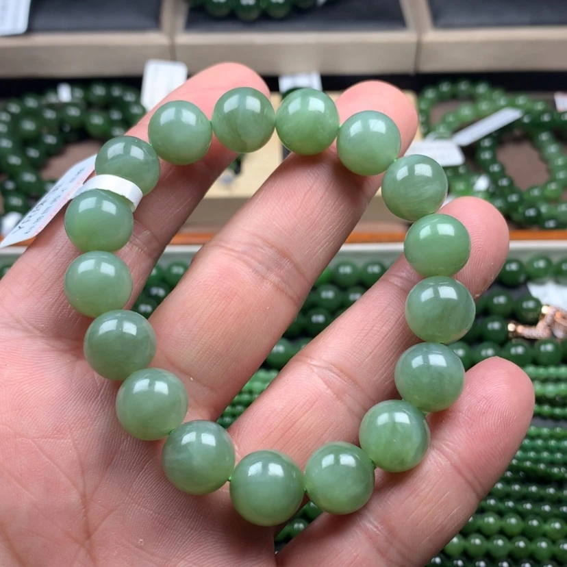 【闪购商品】和田玉（碧玉）手链未镶嵌12