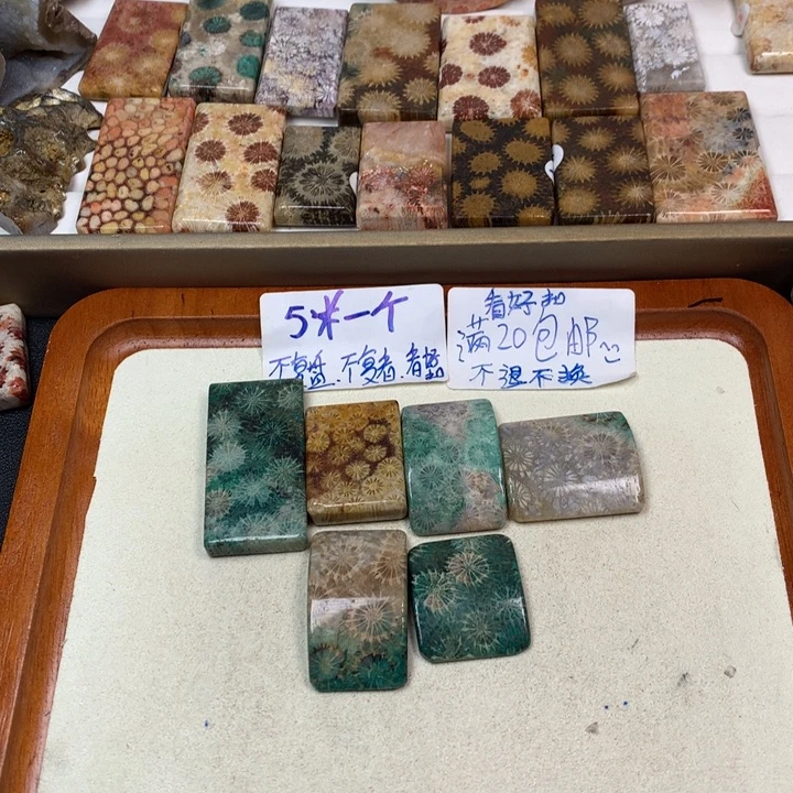 冒***冒硅化玉合金颈饰珊瑚玉无事牌吊坠：148