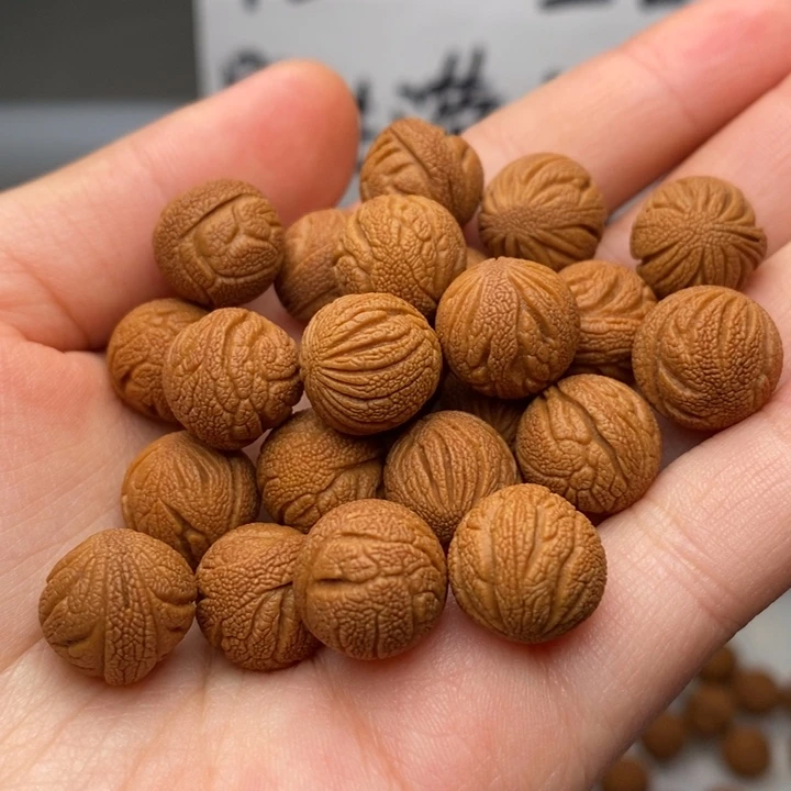 桃核手串野生满天星 11mm左右 20颗 （不打孔）