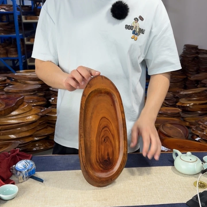 香樟木茶盘实木35*15