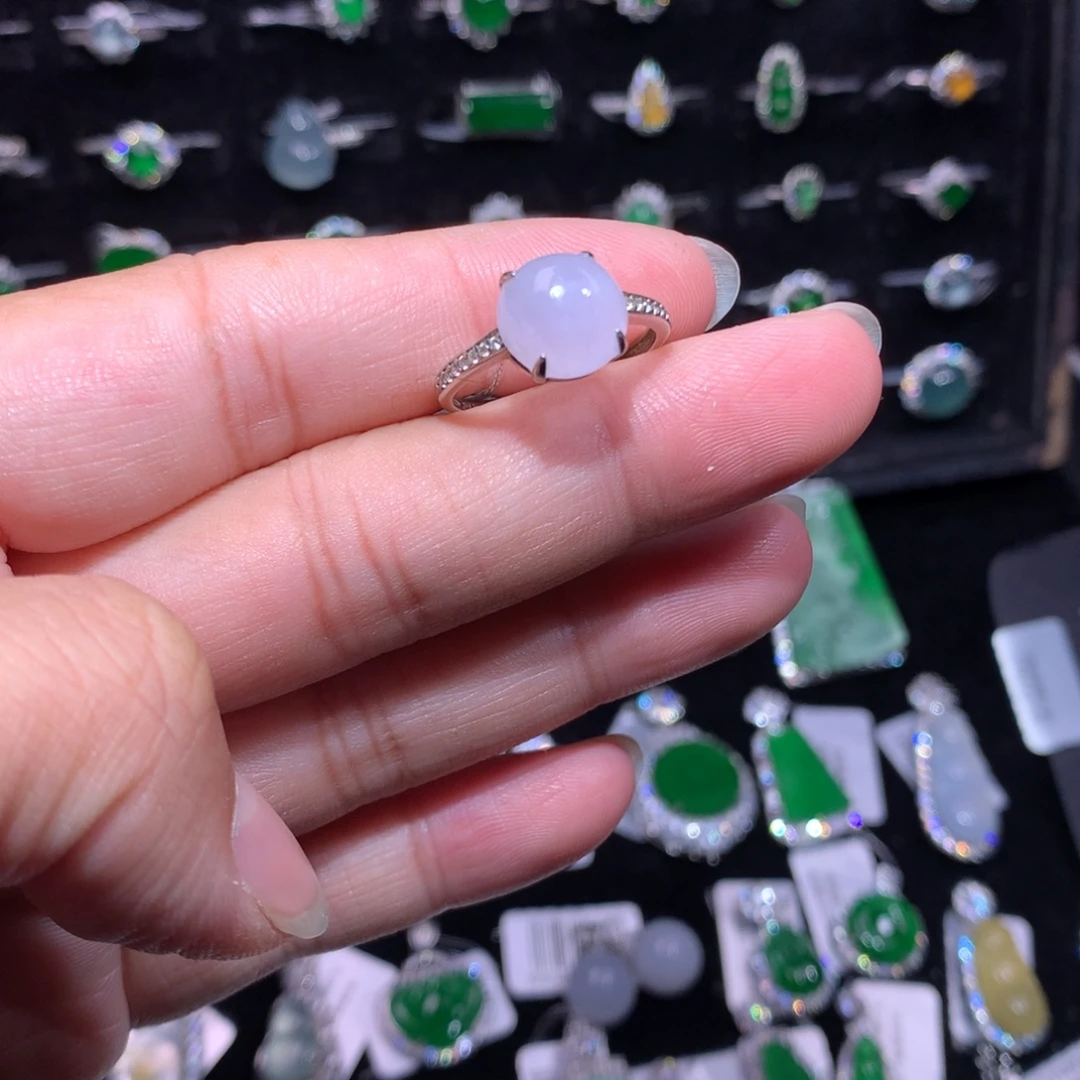 翡翠银S925镶嵌颈饰翡翠