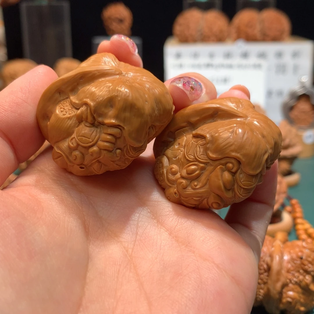 把件文玩核桃-锦鲤